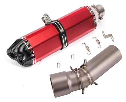 �p F800GS F800Gt F800R F650GS F700GS 2009-2016 �I�[�g�o�C�̔r�C�G�X�P�[�v�C�����ꂽ�~�h�������N�p�C�v 51 �~�����[�g���}�t���[ DB �L���[ �I�[�g�o�C�r�C�p�C�v �T�C�����T�[(1)
