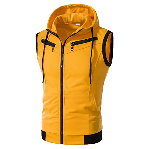 LCMTWX Vest Men Leather V Neck Pocket Retro Color Vest Blouse With Button 1920S Mens Costume Denim Vest Men Dress Vest - Main Image