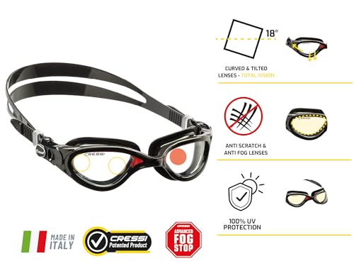 CRESSI Flash, Clear/Blue, Clear Lens - image 2
