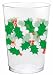 Holly Christmas Plastic Tumblers, 10 Oz., 40 Ct.