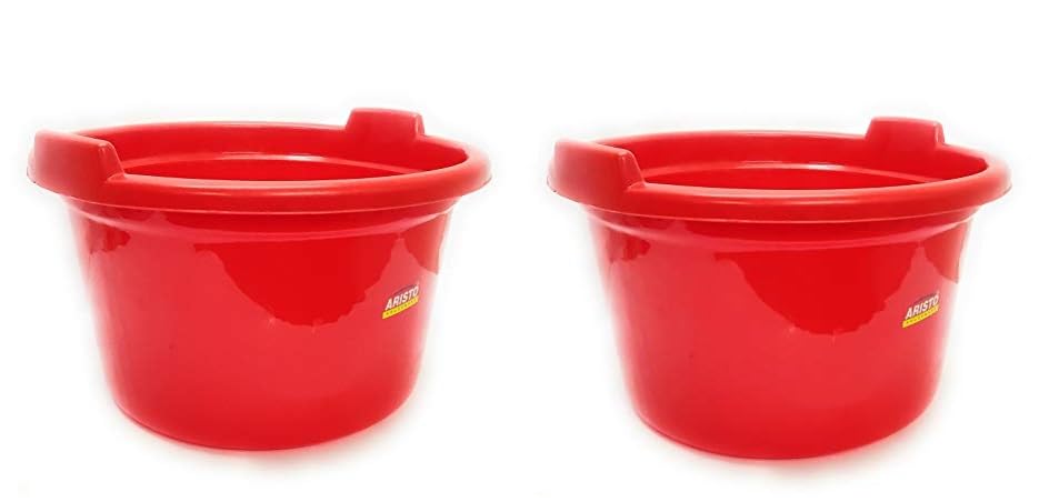 Image of Aristo Multipurpose Plastic Tub 32 Ltr Aqua peach Combo