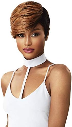 BeiSD Short Brown Black 2Tone Wig Short Pixie Cuts Hair Wigs For Black Women Short Synthetic Wigs For Women