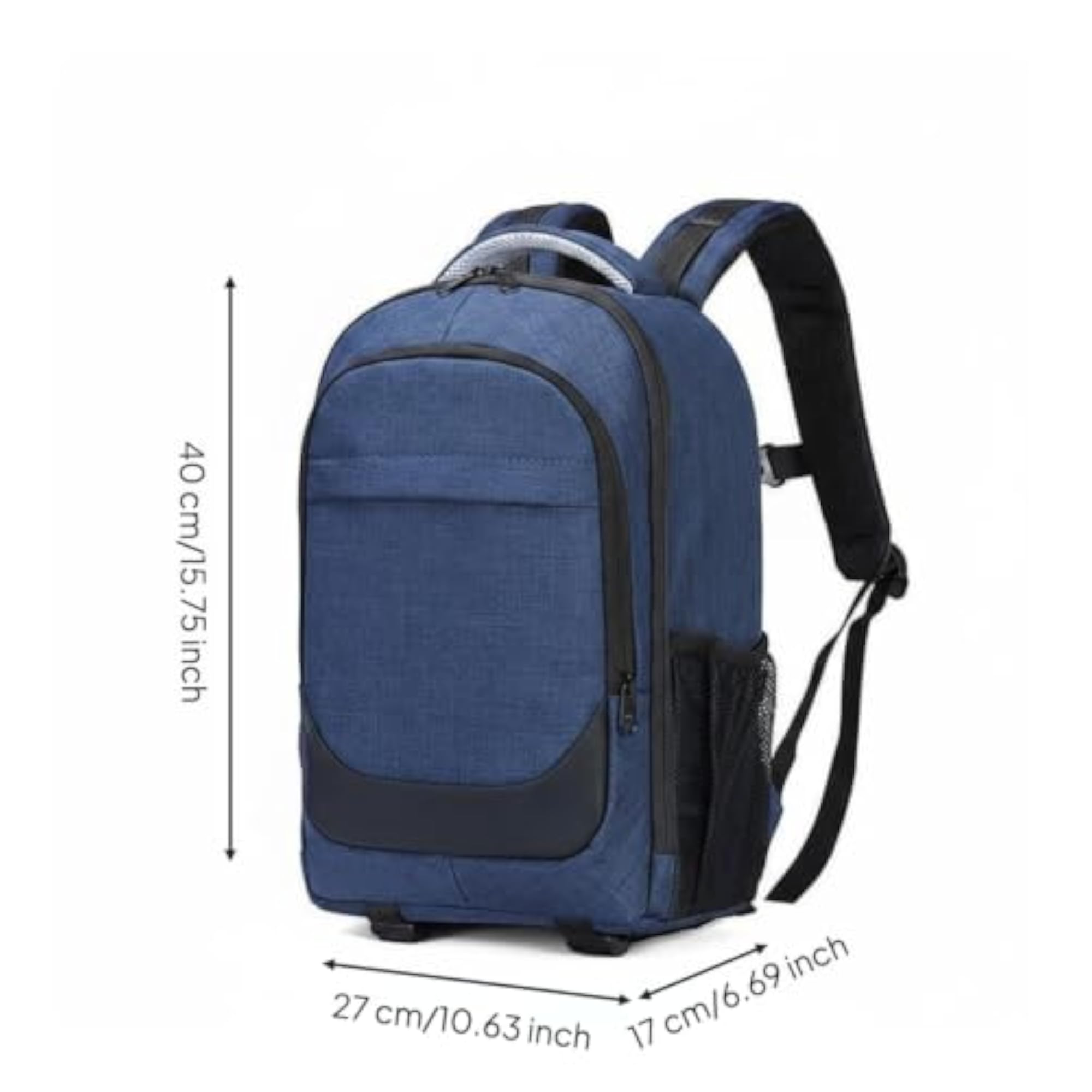 Adjustable Dividers Camera Backpack Mesh Side Style M Blue
