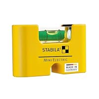 STABILA Wasserwaage MINI ELECTRIC, 7 cm, starker Seltenerd-Magnet, 1 Horizontal-Libelle, Made in Germany – Ansicht 1