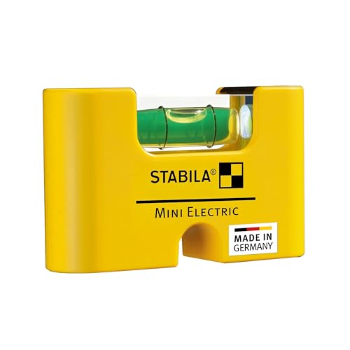 STABILA Wasserwaage MINI ELECTRIC 7 cm starker Seltenerd-Magnet 1 Horizontal-Libelle Made in Germany
