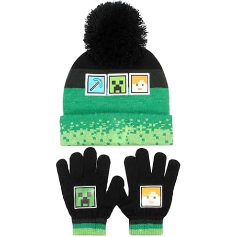 Minecraft Winter Hat and Gloves Set for Boys Cover