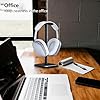 Hea Headphone Stand, Headset Stand Detachable Headphone Holder with TPU Non-Slip Silicone, Universal Desk Accessories for Headphones, Headset Holder for Gaming Table,Wireless Headset Showcase (Black) #4