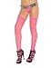 Neon Nites Fishnet Thigh, Neon Pink