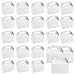 Pack of 24 Paper Treat Boxes - Gable Favor Boxes - Fun Party Play Goodie Boxes - 2 Dozen Bright White Birthday Party Shower Loot Gift Boxes - 24 Count - 6.2 x 3.5 x 3.5 Inches