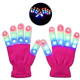 weihnachten spielzeug 【Lange Laufzeit】Jedes Paar Handschuhe für Kinder ist mit 4 Batterien ausgestattet und so kann die led Hanschuhe pink 8-15 Stunden halten.(wir bieten auch 4 zusätzliche Batterien im Liferumfang zum Austausch)