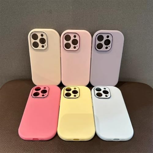 Coque iPhone en silicone de haute qualité finition mate jaune pastel pour iPhone 15 et 16
