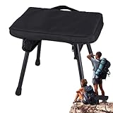 Genérico Taburete de Viaje | Soporta 80 kg Silla Exterior Ligera - Taburete Plegable para Acampar,para Playa Senderismo Mochilero Viaje Picnic Aire Libre Jardín Patio