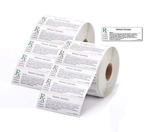 (CPUK exclusive) 200X RX MEDICAL LABELS STICKERS LABELS FOR SQUEEZE POP TOP POTS TUBS PRESCRIPTION CONTAINERS VIALS SNAP CAPS COMPLIANT STRAIN LABELS Cover