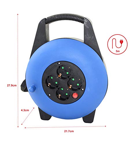 Enrollacables multienchufe 4 tomas 15m Silver Electronics para máxima alcance 3