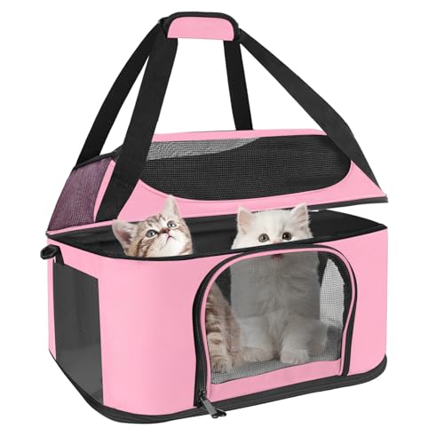 Premium Cat & Dog Carrier Backpack Airline Approved Pink