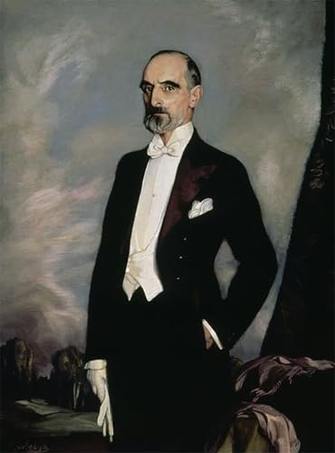 Affiche Toile Francisco Cambo de Zuloaga portrait décoration salon 60x90cm