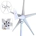 Pikasola Wind Turbine Generator Kit 400W 12V with 5 Blade, with Charge Controller, Wind Power Generator for Marine, RV, Home, Windmill Generator Suit for Hybrid Solar Wind System
