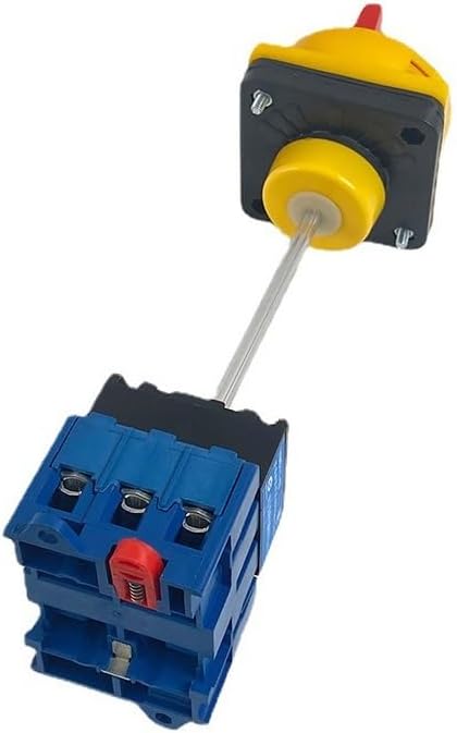 Isolator Switch with Padlock 63A 3 Phases 2 Position On-Off with Aluminium Bar Rotary Cam Selector Cabinet YMD11-63B(4P)
