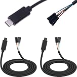 Youmile 2 pcs USB to TTL Serial Cable for Android Mobile phone serial cable Type-C to UART 340 Chip OTG Cable 5V Compatible with tablets and computers,for STC/for STM32