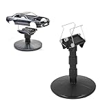 LICAEVEY Spray Work Painting Stand, Adjustable Height & Spring Width, Turntable Style, ABS Material, Black