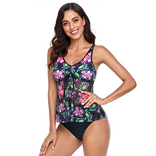 Girls Swimsuit Split Swimsuit Summer Fashion Print Tangini Hot Swimsuit Print Suit #TOP3