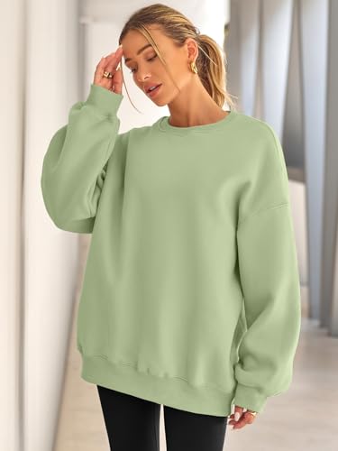 Image of EFAN Womens Oversized Sweatshirt Crewneck Sweater Casual Fall Outfits 2026 | Fleece Lined Stretchy Hoodies Basic Comfort Clothes Loose Maternity Workout Gym Lounge Wear Winter Airport Fashion