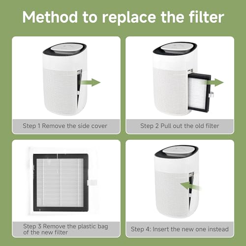 XBWW 6 Packs DH02 Replacement Filter Compatible with Tenergy Sorbi DH02 1000ml Air Dehumidifier and Air Purifi-er and Also Compatible with Afloia AQ8 Q8 / Honati DP2201 / Hysure Q7