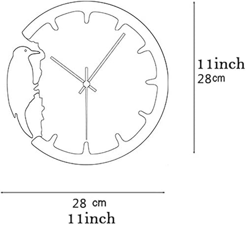 Miniatura 2 de Reloj de pared Woodpecker Wall Clock Wooden & Acrylic Wall Clock WAluminum Pointer Creative Decorative Clock for Living Room Home Décor Office Home