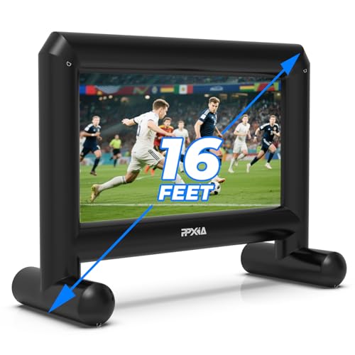 Inflatable 15ft Outdoor Projector Screen with Air Blower