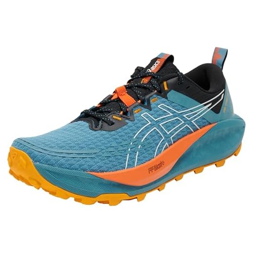 ASICS GEL-Trabuco 13 Homme Bleu Orange ASICS Homme Gel-Trabuco 13 Sneaker, Multicolore, 51.5 EU