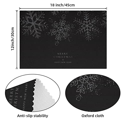 Sets de table flocon de neige pour décorer votre table de Noël en famille
