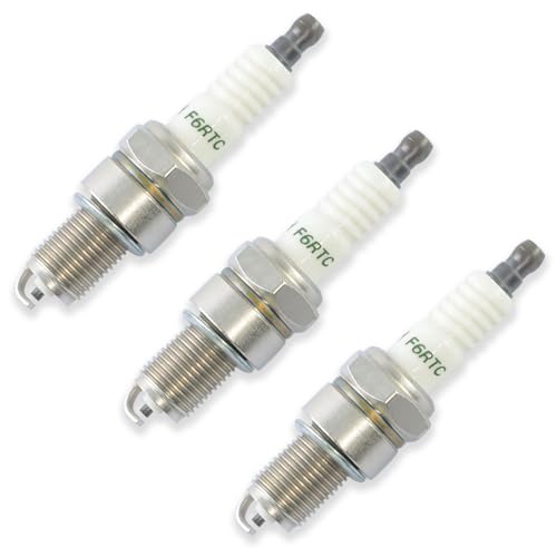 KIKITE F6RTC Spark Plug (3 Pack) F6RTC F6TC NGK BPR6ES BP6ES WR6DC RN9YC,Compatible with Honda Gx...