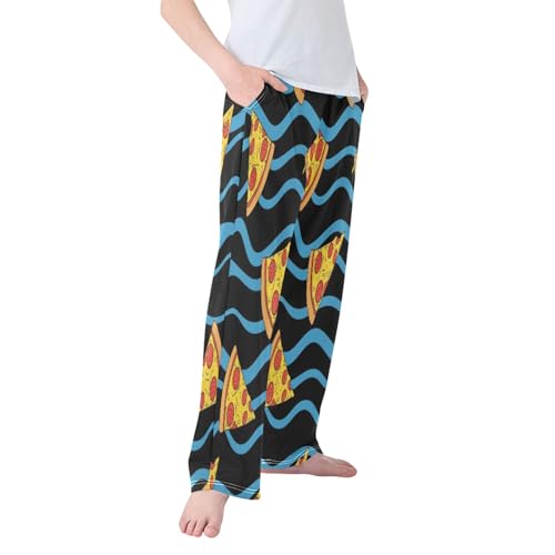 Pajama Pants Long Track Pants Pizza Slice Wavy Sweatpants Athletic for 6-14 Years2