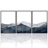 3 Piece Framed Canvas Wall Art Moon Canvas Prints Home Artwork Decoration for Living Room,Bedroom - 16