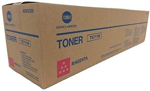 OEM Konica Minolta A3VU330 TN711M Magenta Toner Cartridge Bizhub C654 C654e C754 C754e