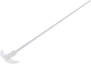 AAGAZA 250mm-450mm Electric Overhead Stirrer Mixer Shaft PTFE Stirring Rod Paddle Blade, as described, L 450mm Oar Dia 90mm (Color : As described, Size : L 400mm Oar Dia 80mm)