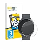 brotect Vetro Temperato per Samsung Galaxy Watch 8 (44 mm) Pellicola Protettiva (3 Pezzi) - Durezza 9H, Anti-Graffio