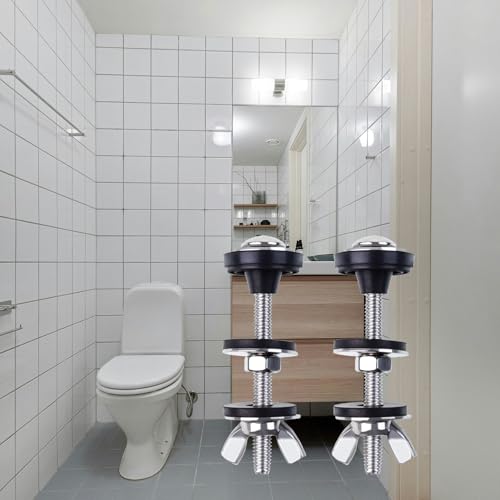 BLMHTWO 2 Stück Schrauben für Toilettenbehälter Spülkasten Schrauben Robuste Schrauben für den Toilettentank aus Edelstahl Toilettenarmaturen für die Verbindung von Tank und Toilettensitz