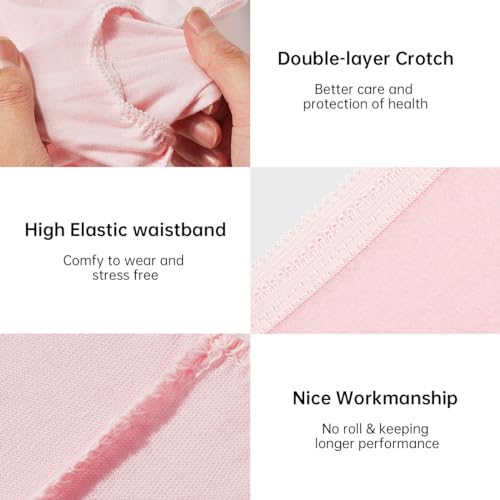Disposable Underwear for Women Travel-Hospital Stays- Pure Cotton Ladies Brief Panties Multicolor (10pk)4