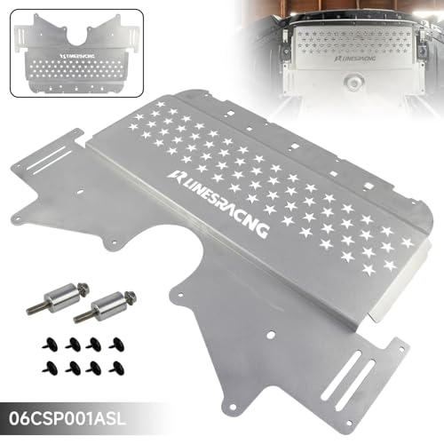 Image of Oil Cooler Skid Plate Compatible with BMW G80 G82 M3 M4 G87 M2 2021-2024 Aluminum Silver