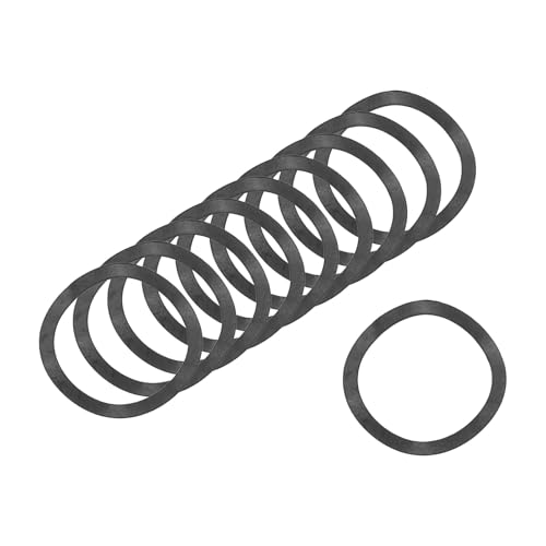 uxcell Wave Spring Washer, 200Pcs 0.71"x0.55"x0.01" (ODxIDxT) - Iron Curved Washer for Screw Bolt, Wave Washers Gaskets for Machinery (Black)