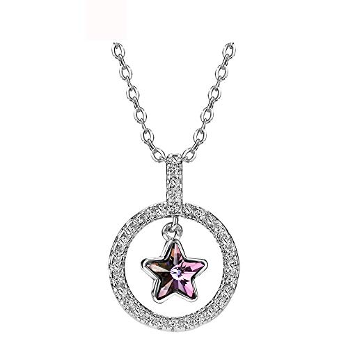 Colliers chaîne longue argent S925 strass, le cadeau parfait pour elle