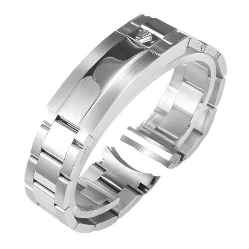 Bracelet métal rechange Oyster de haute qualité en acier inoxydable argent pour GMT-Master