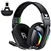 WESEARY WG1 Wireless Gaming Headset für Xbox Series X/S, Xbox One, PC, PS5, PS4, Switch, Mac, 2,4GHz Wireless & Bluetooth Headset mit Mikrofon, Low Latency, Noise Cancelling, LED Light, 50h Akku