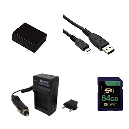 ANZT[Lbg Synergy DigitalΉ Panasonic Lumix DC-FZ1000 II fW^JɑΉ:SDDMWBLC12obe[ASDM-1537[dAUSBM USBP[uASY-SD64GB [J[h