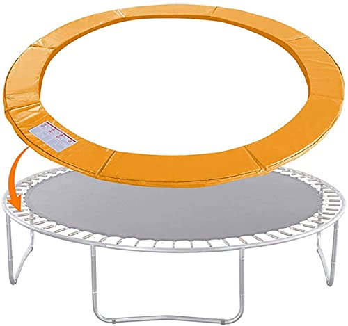 JYDNBGLS Trampoline Safety Pad Replacement Round Spring Protection Cover, Universal Fits 15ft 14ft 12ft Frames, Water-Resistant Trampoline Accessories, No Holes for Poles,Yellow, 13FT 3.97M