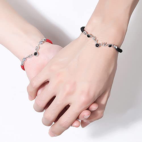YUNZHIDUAN 2 Stück Paar Armbänder, 925 Silber Personalisiertes Projektionsarmband, 100 Verschiedene Sprachen Ich Liebe Dich Projektionsarmband, Geschenke Für Freunde, Liebhaberschutz Cover