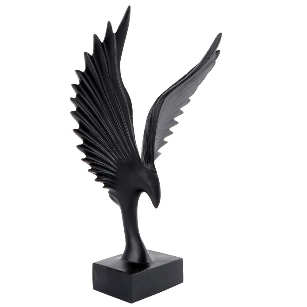 Regal Elegance: Majestic Eagle Wing Sculpture - Timeless Home Decor Accent for Bookshelf or Desk, Symbol of Freedom and Success