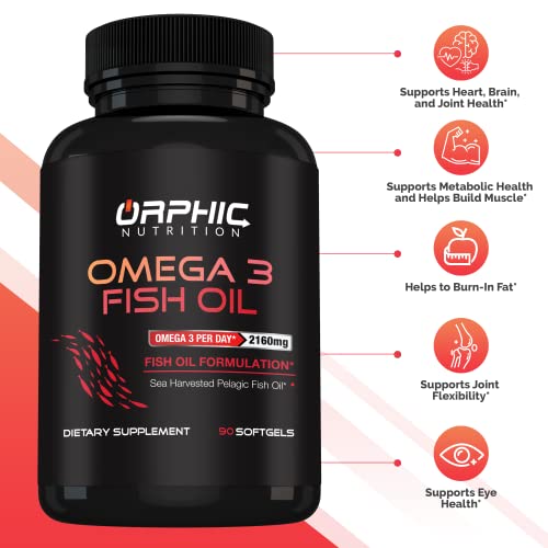 Burpless Omega 3 Fish Oil Supplement - Lemon Flavored 90 Softgal Capsules, 3600Mg - Essential Fatty Acids Supplement For Heart Health And Joint Health* #TOP1