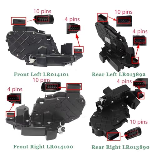 Servomotor con cierre puerta trasera derecha para Land Rover Range Rover Evoque LR013892 2